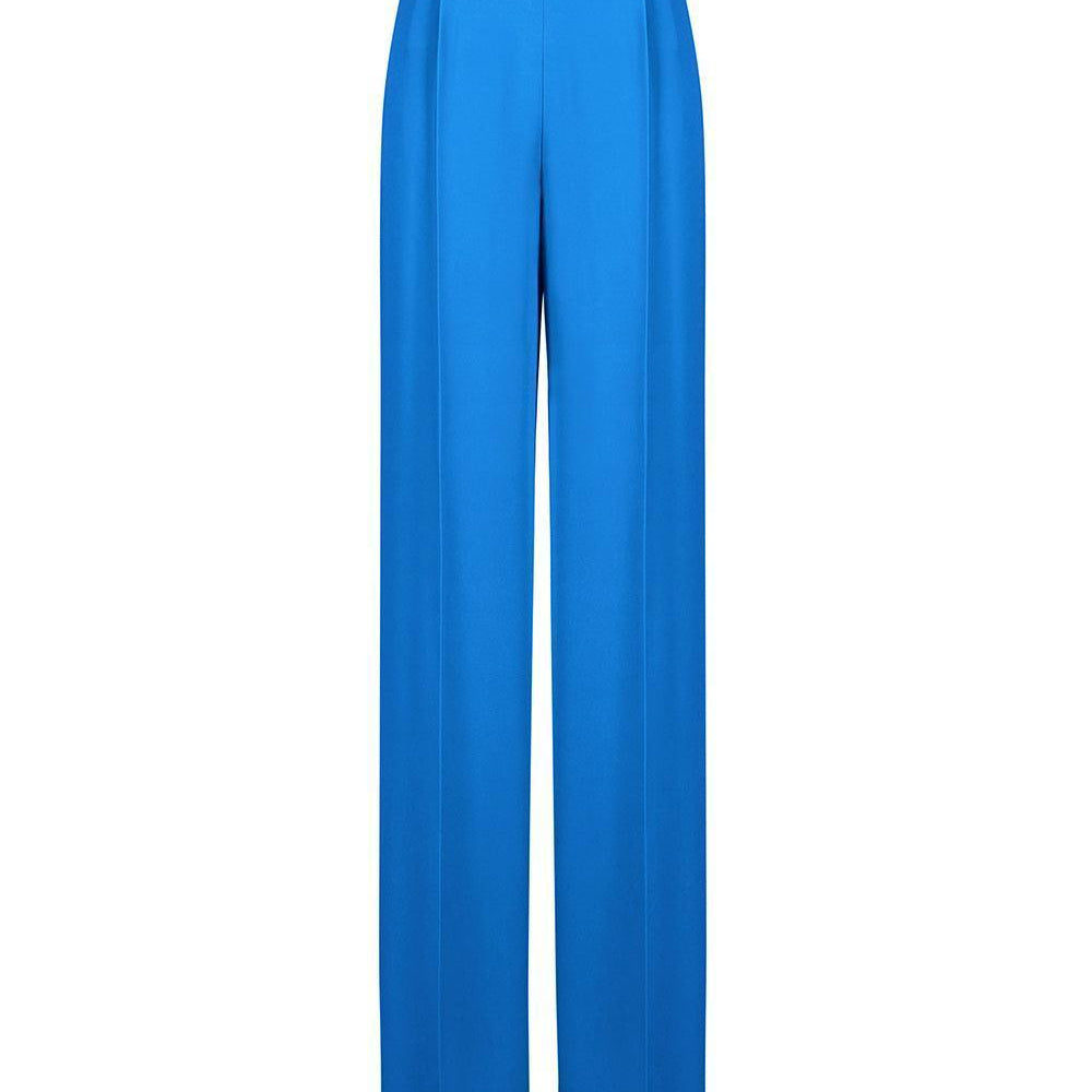 Kenya Straight Wide Leg Crepe Floor Length Pants - MEAN BLVD