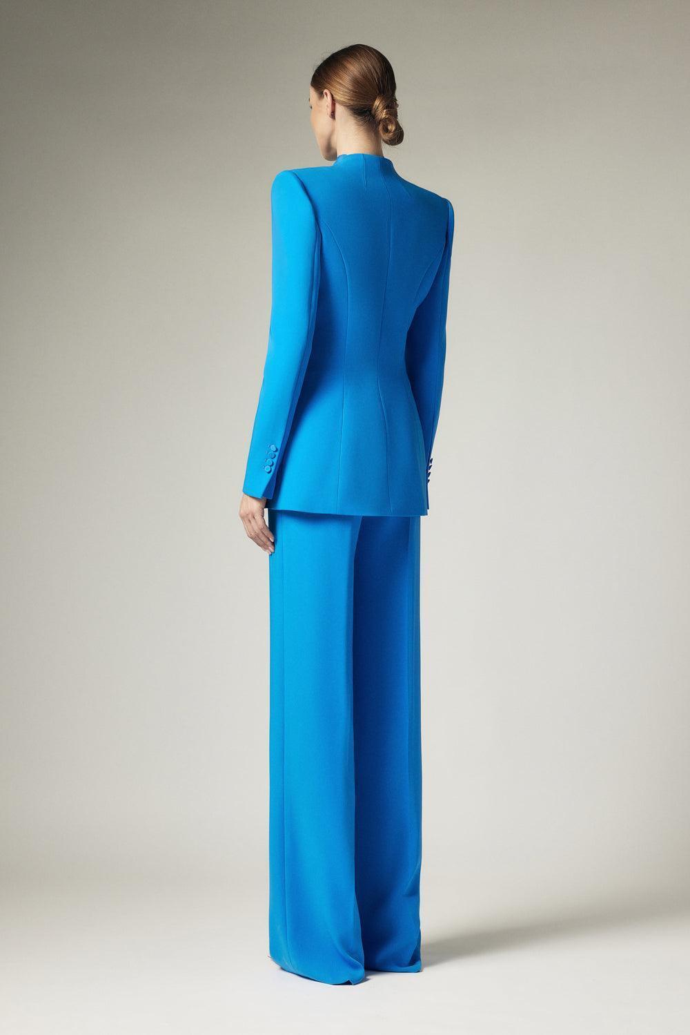 Kenya Straight Wide Leg Crepe Floor Length Pants - MEAN BLVD