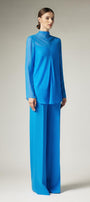 Kenya Straight Wide Leg Crepe Floor Length Pants - MEAN BLVD