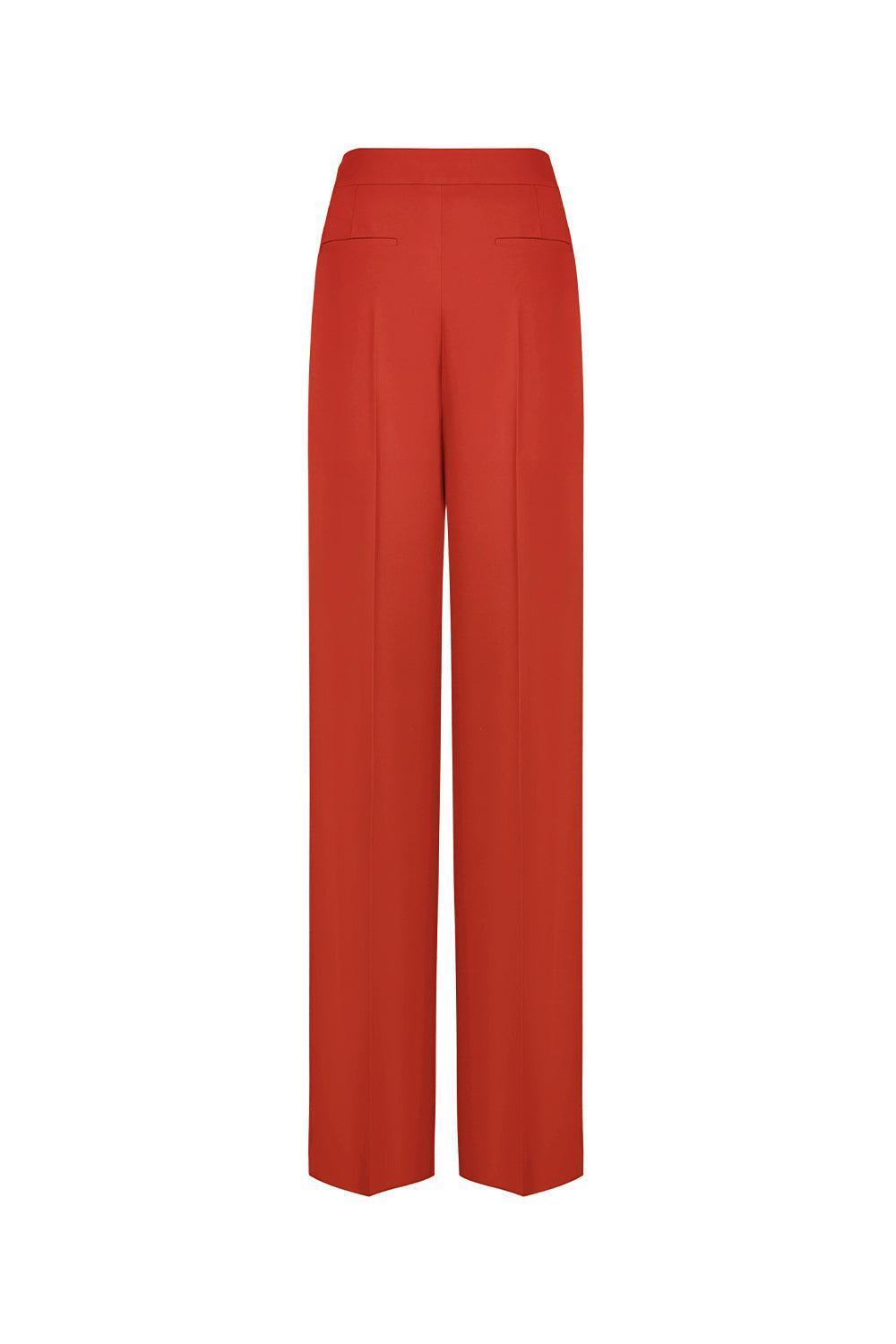 Kenya Straight Wide Leg Crepe Floor Length Pants - MEAN BLVD