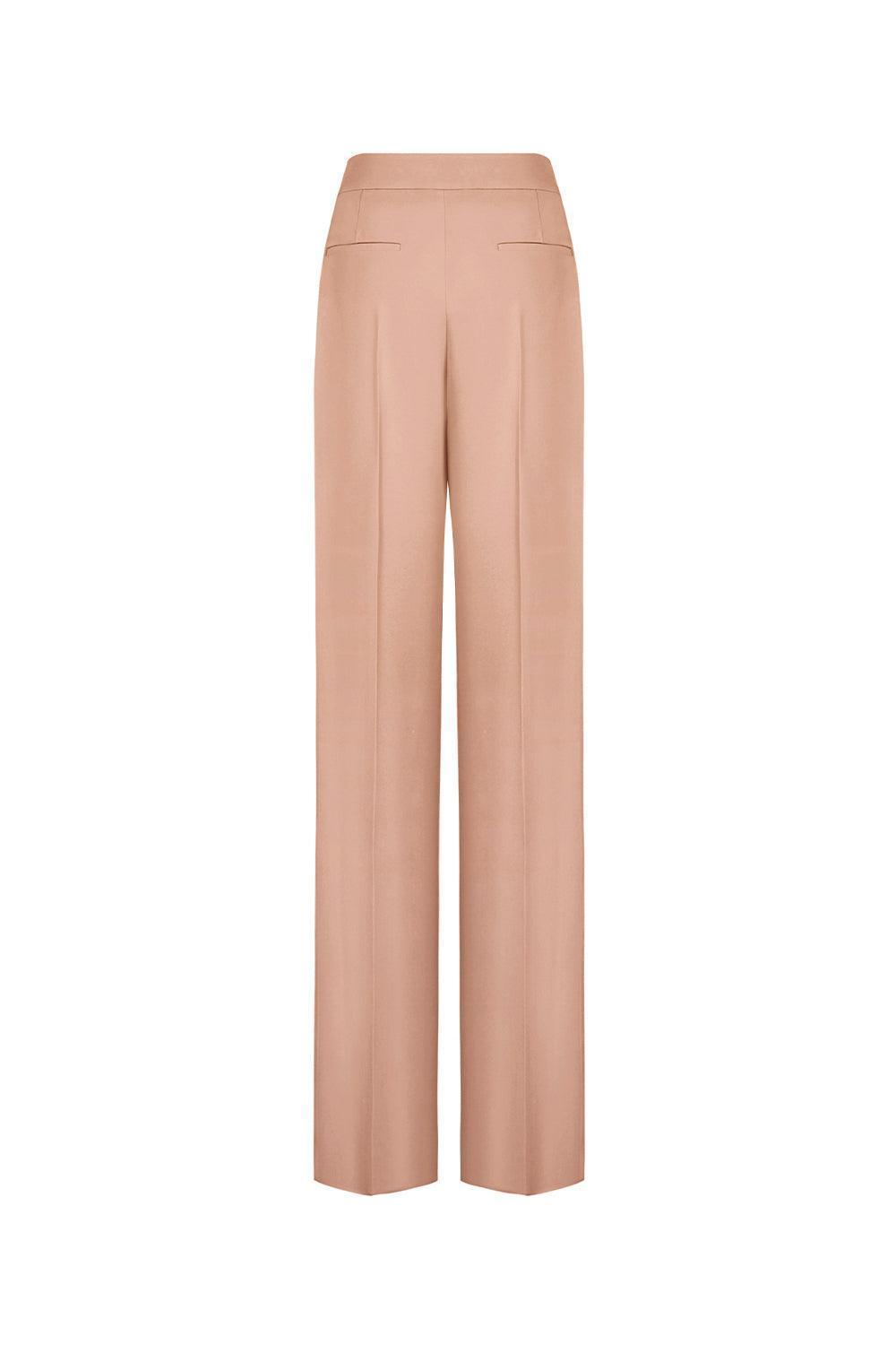 Kenya Straight Wide Leg Crepe Floor Length Pants - MEAN BLVD