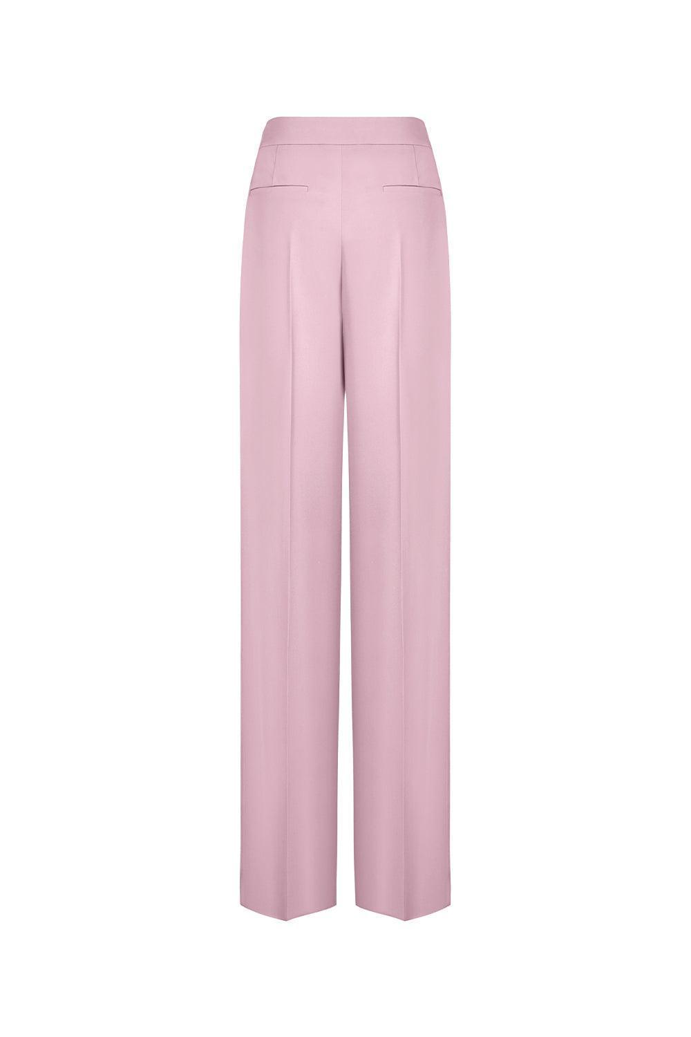 Kenya Straight Wide Leg Crepe Floor Length Pants - MEAN BLVD