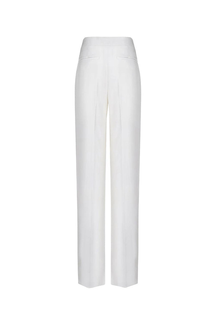 Kenya Straight Wide Leg Crepe Floor Length Pants - MEAN BLVD