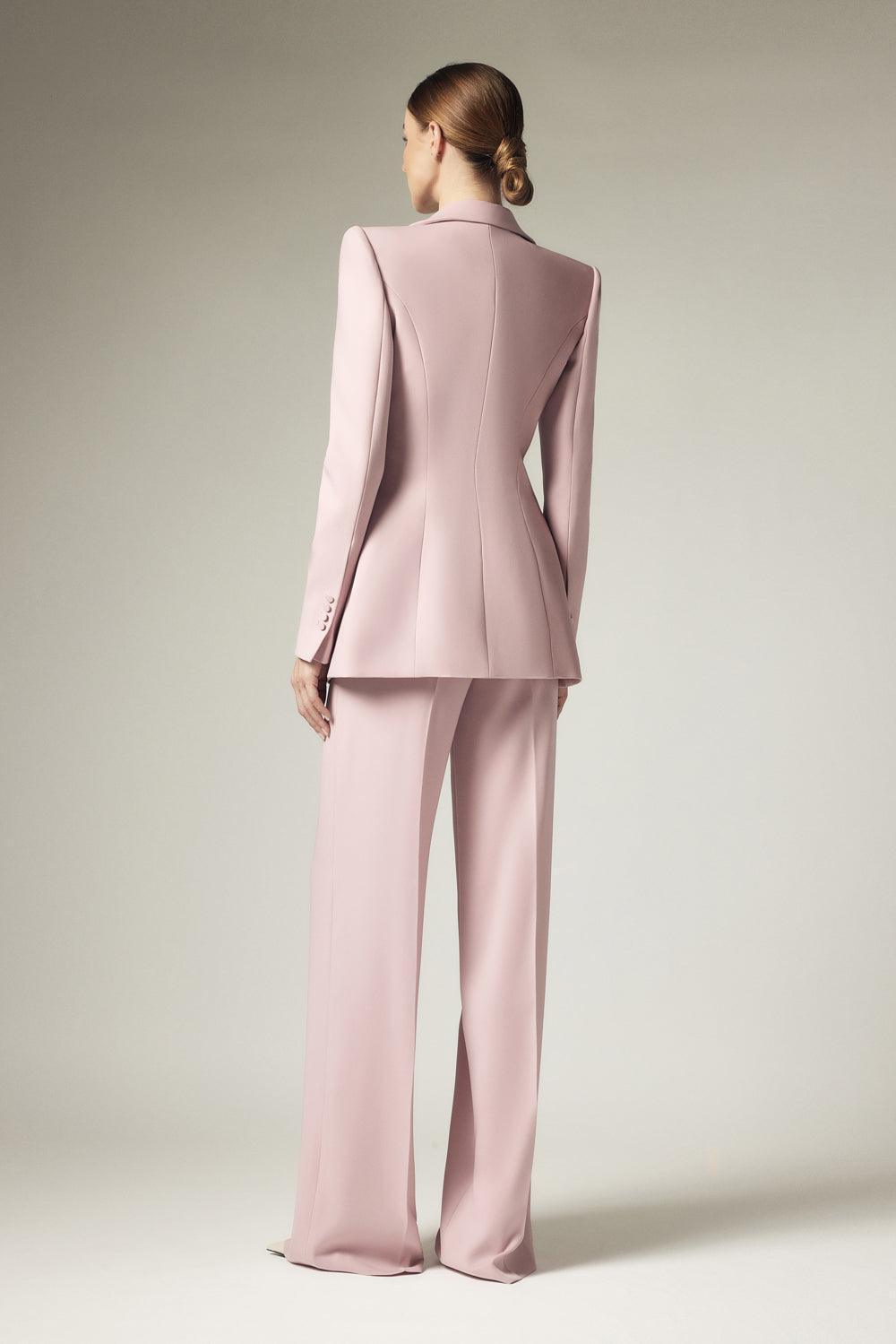 Kenya Straight Wide Leg Crepe Floor Length Pants - MEAN BLVD