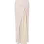 Khiet Trumpet Side Slit Silk Linen Maxi Skirt - MEAN BLVD