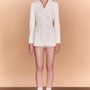 Kiara Sheath Double Breasted Crepe Blazer - MEAN BLVD