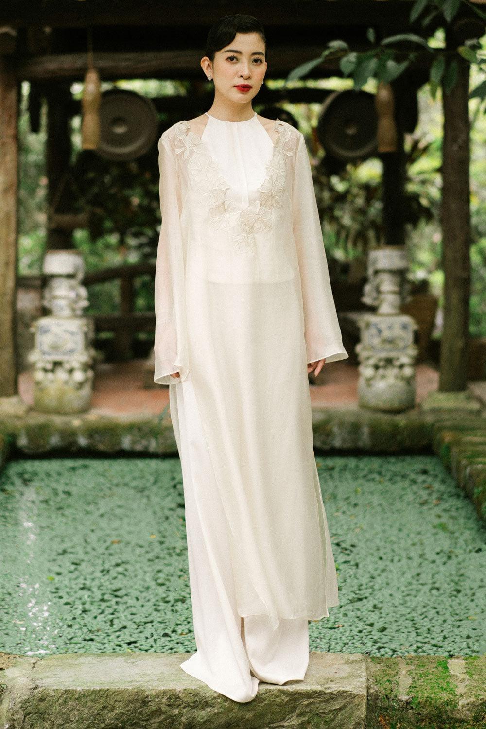 Kim Chi Straight Wide Leg Silk Floor Length Pants - MEAN BLVD