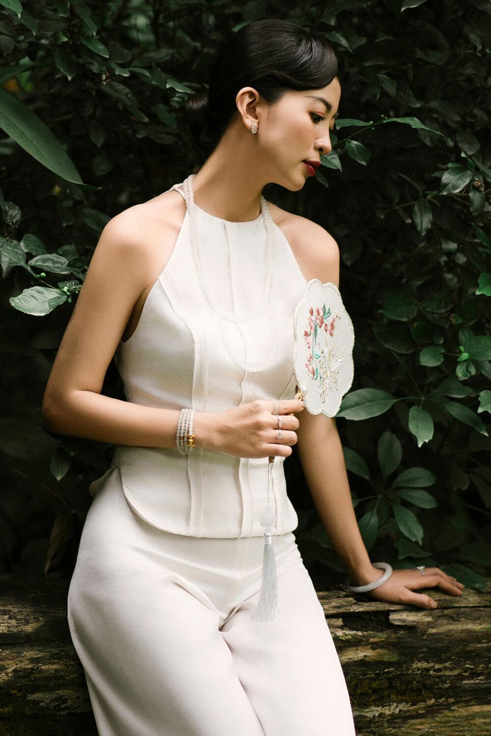 Kim Halter Sleeveless Silk Top - MEAN BLVD