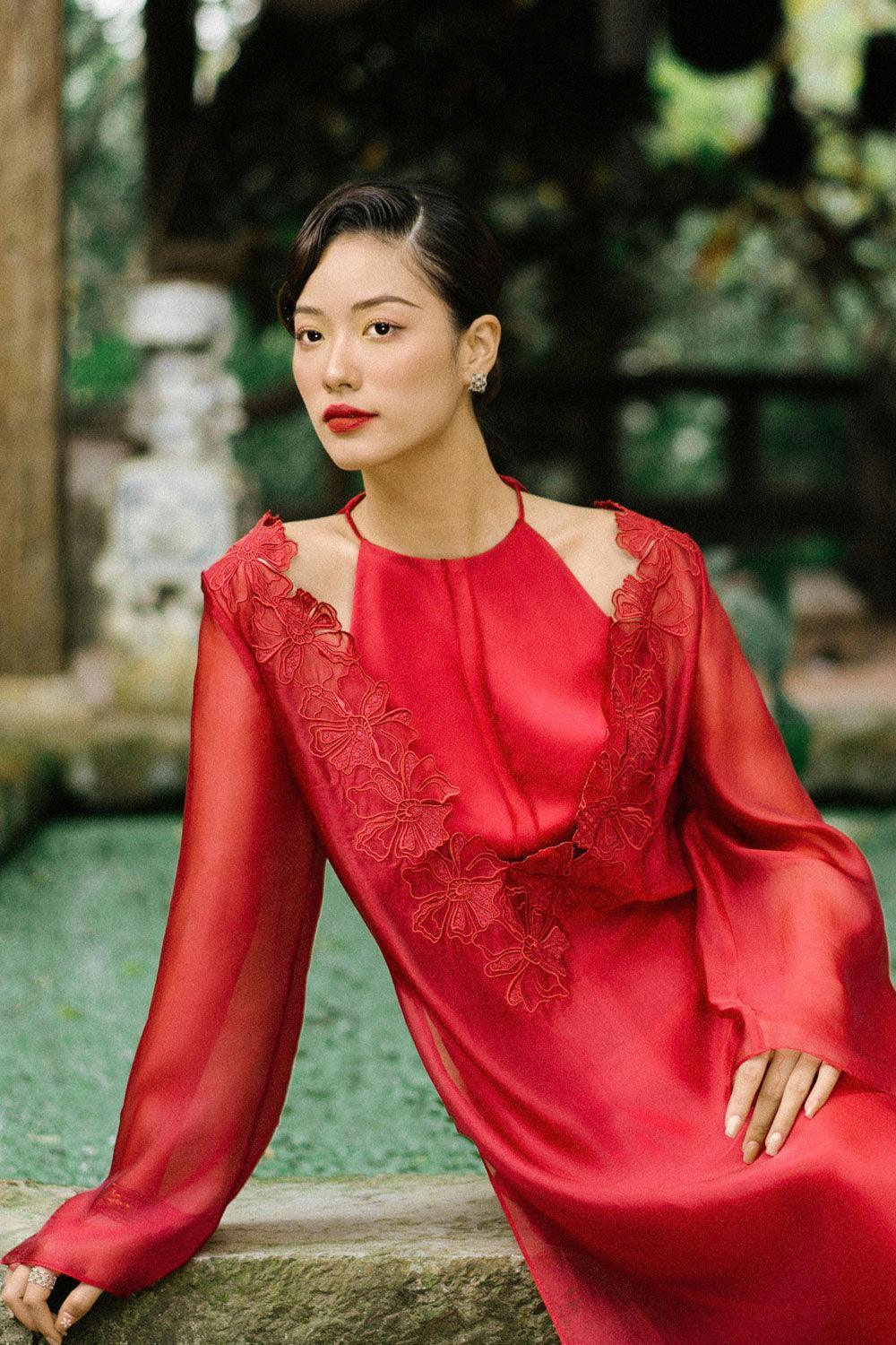 Kim Halter Sleeveless Silk Top - MEAN BLVD