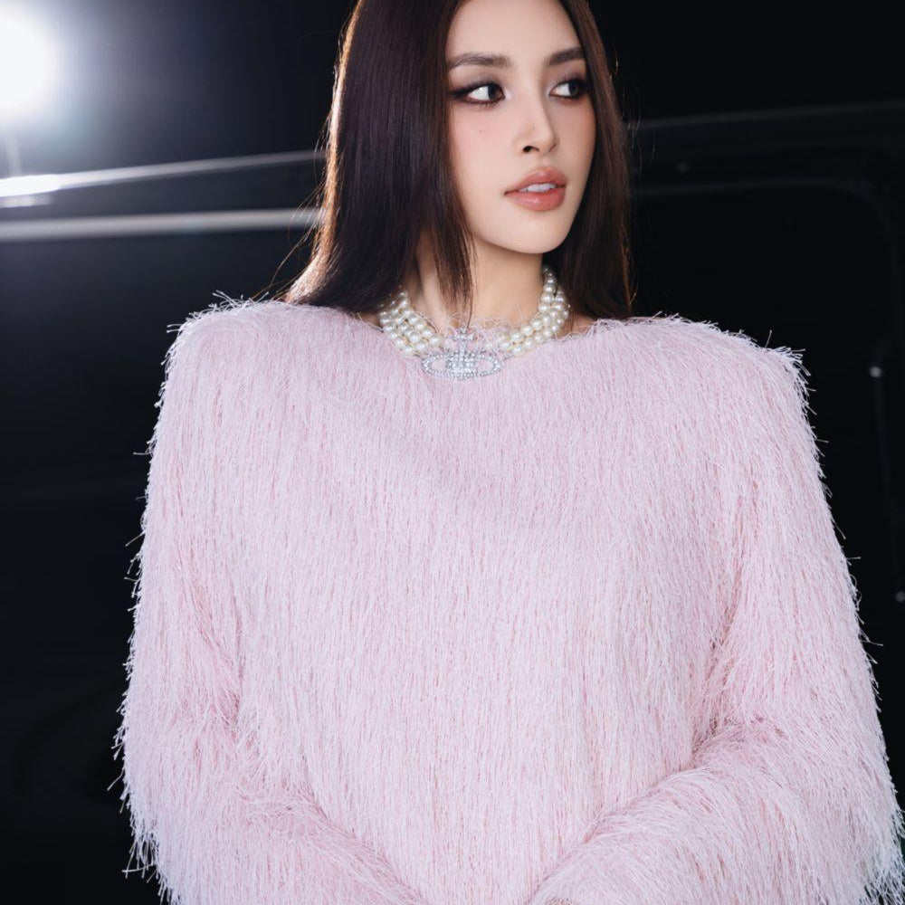 Kimie Straight Long Sleeved Faux Fur Top - MEAN BLVD