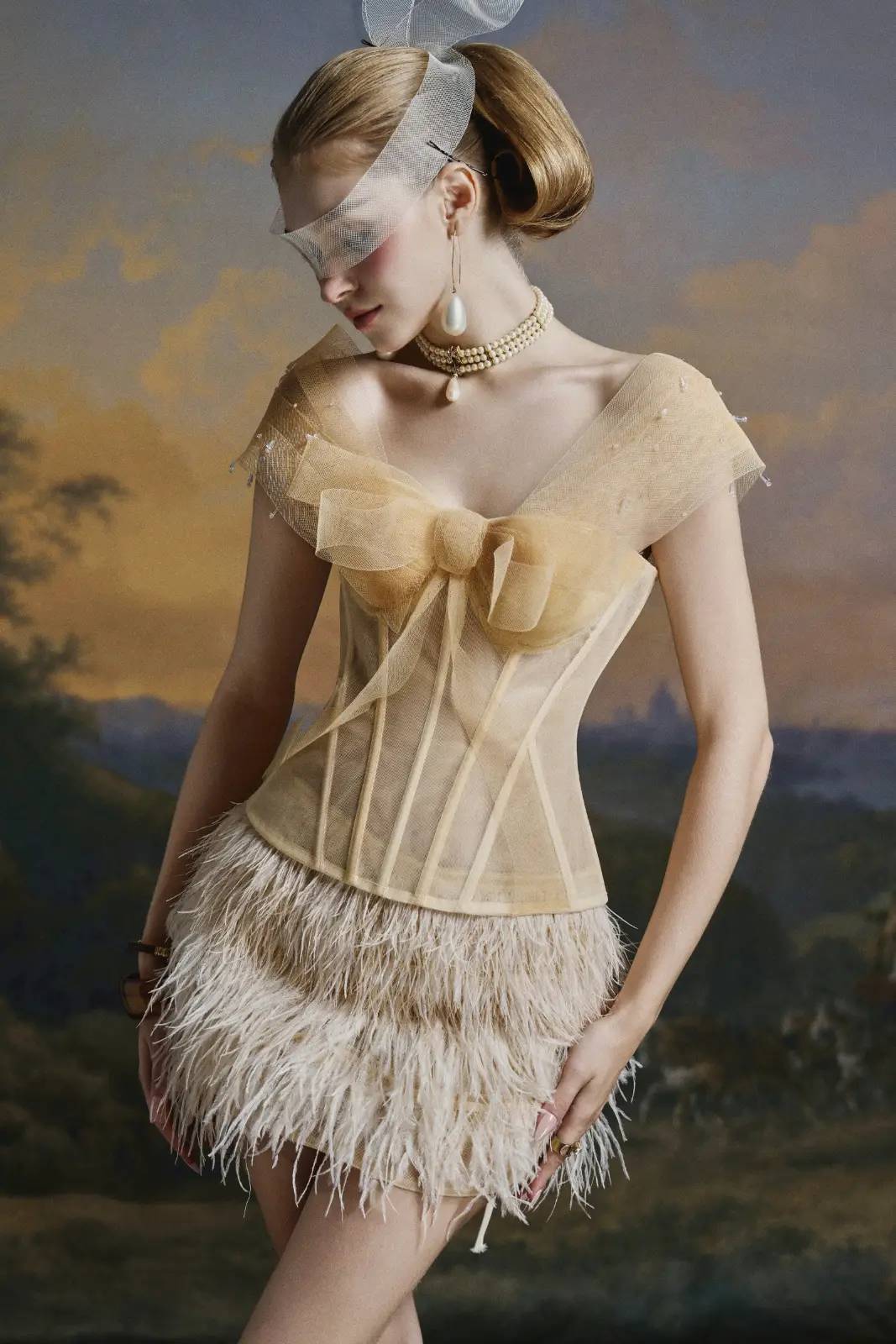 Kimmy Feather Skirt - MEAN BLVD