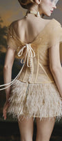 Kimmy Feather Skirt - MEAN BLVD