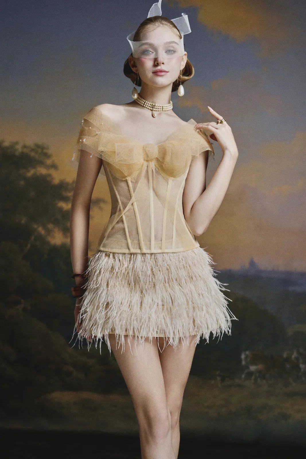 Kimmy Feather Skirt - MEAN BLVD