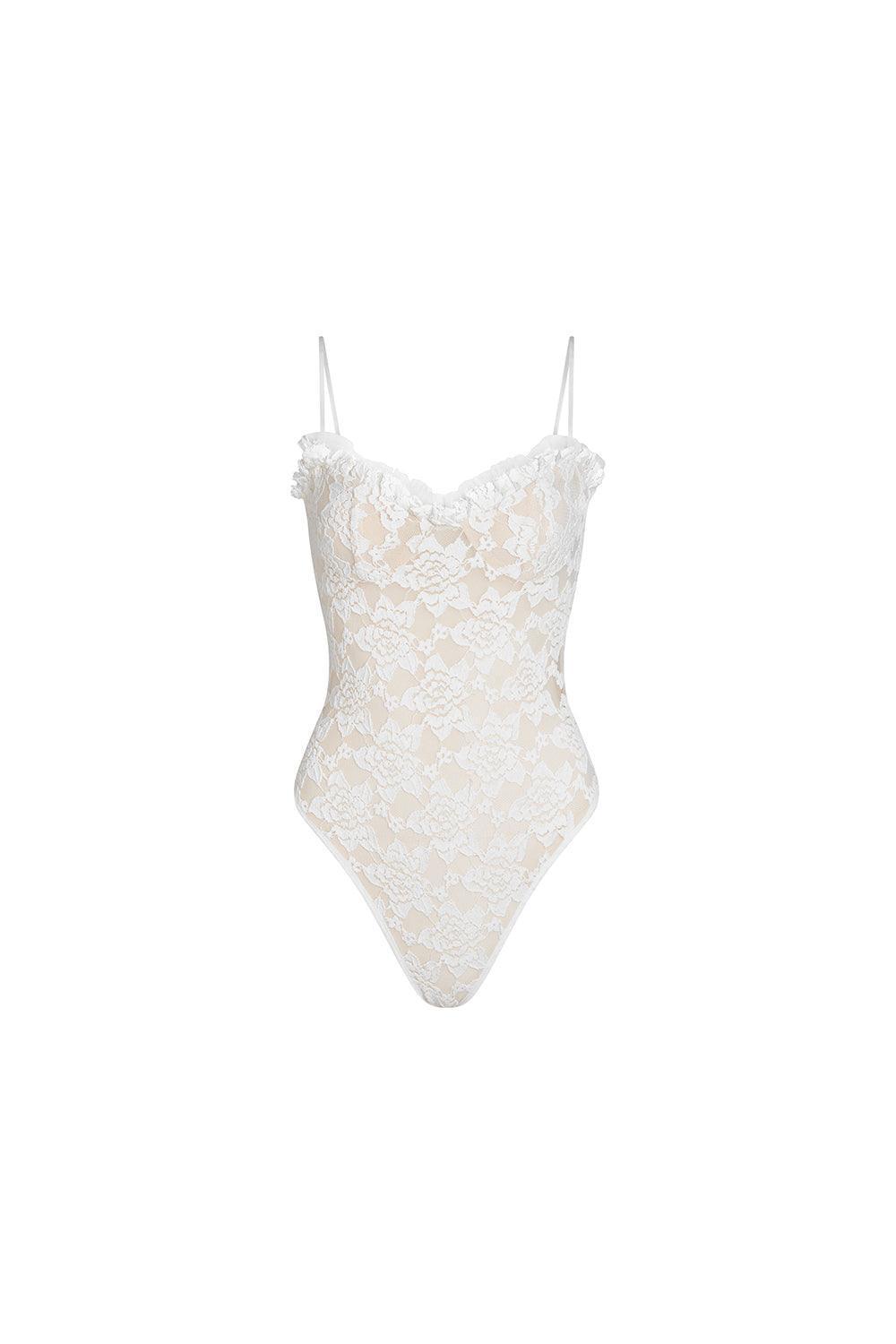 Kinley Bodycon Cami Lace Bodysuit - MEAN BLVD