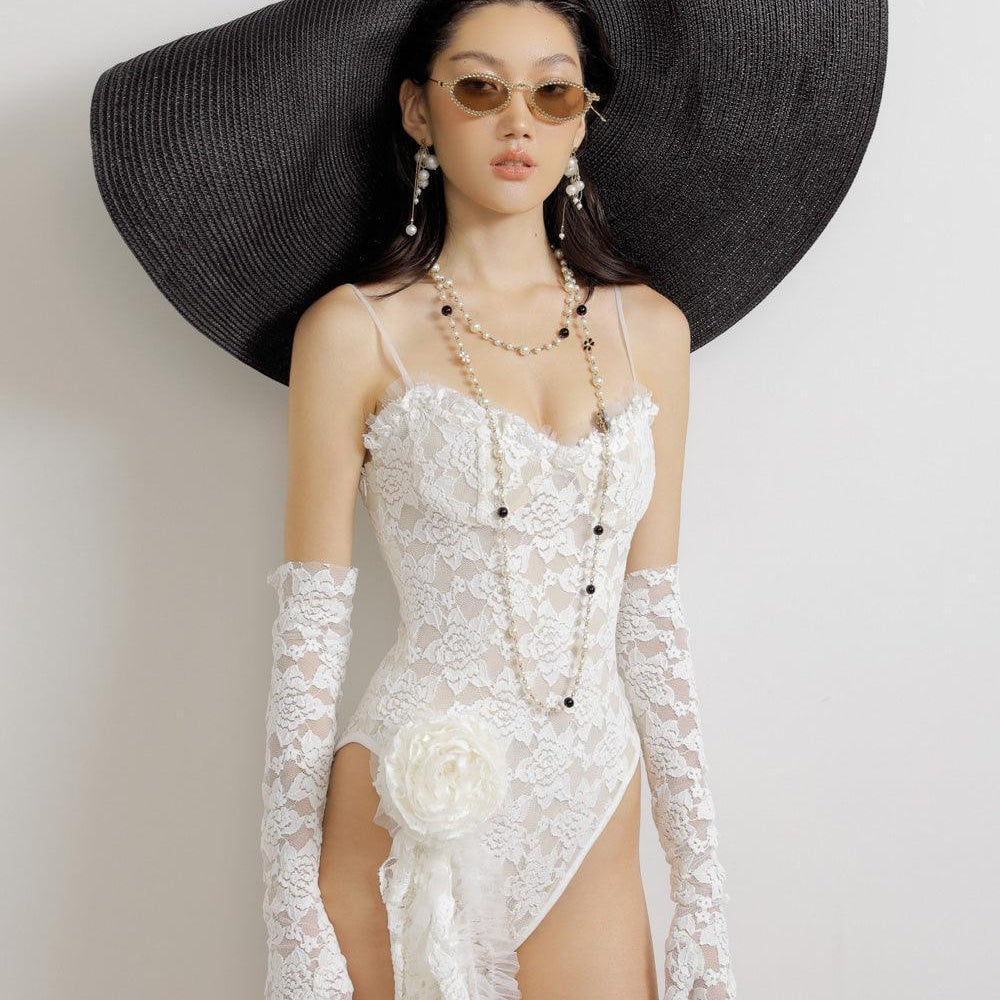 Kinley Bodycon Cami Lace Bodysuit - MEAN BLVD