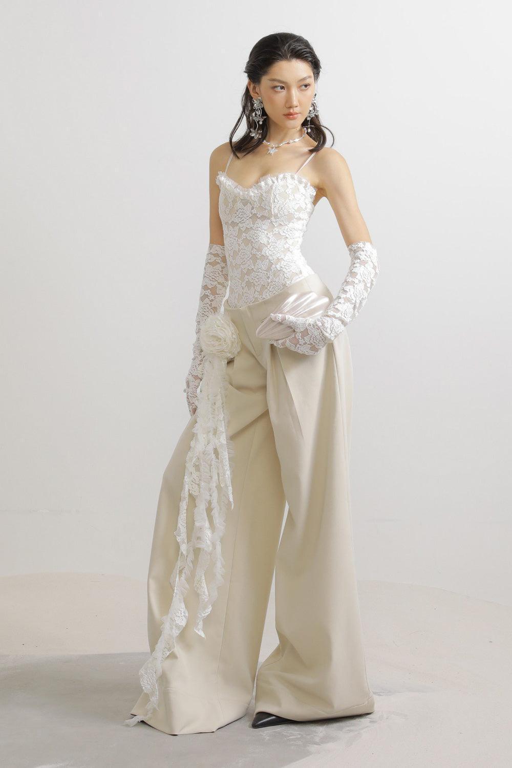 Kinley Bodycon Cami Lace Bodysuit - MEAN BLVD