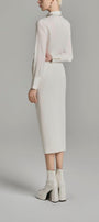 Kori Straight Cuff Sleeved Silk Top - MEAN BLVD