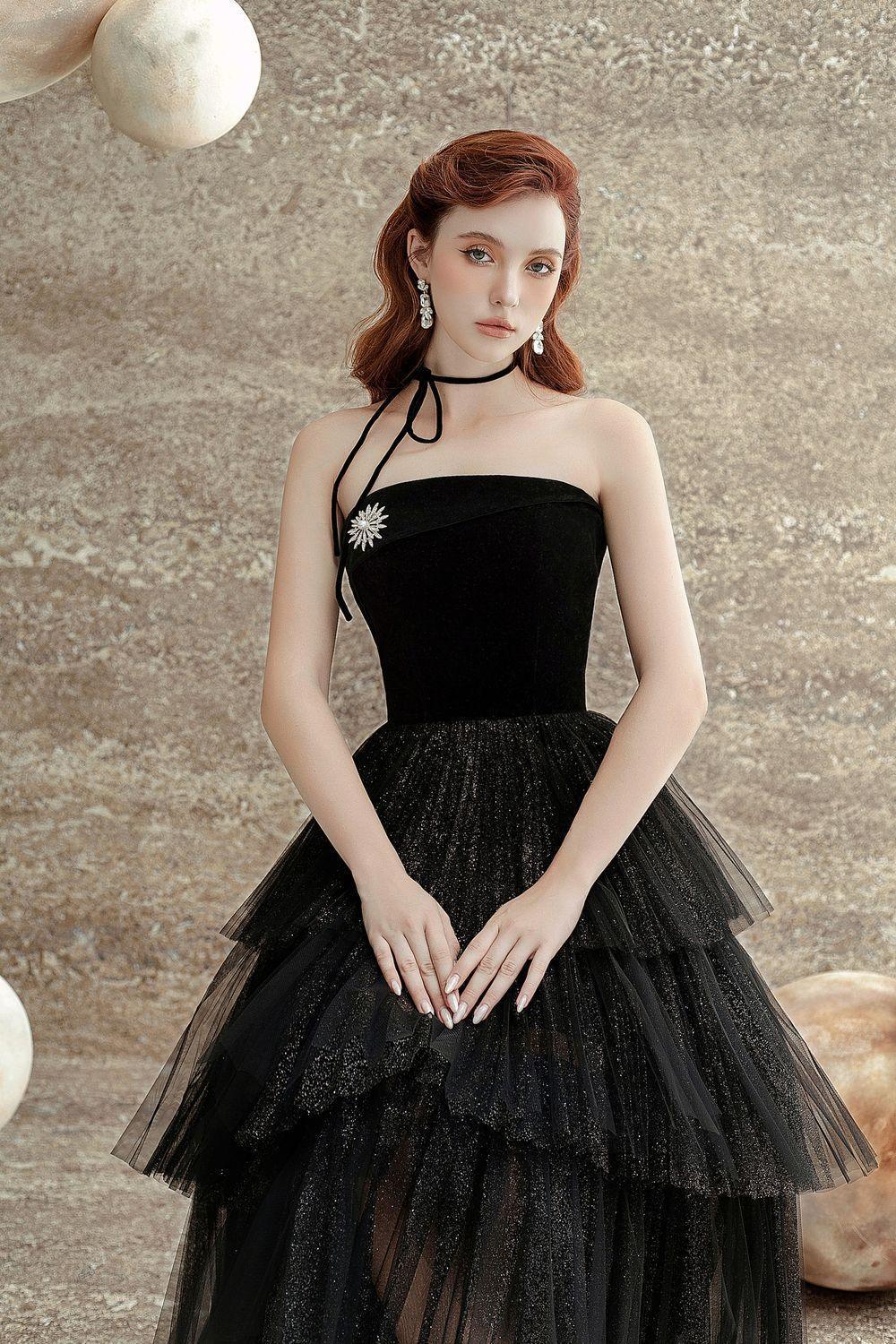 Krystal Layered Straight Across Neck Tulle Midi Dress - MEAN BLVD
