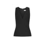 Lacey Bodycon V-Neck Satin Crepe Top - MEAN BLVD