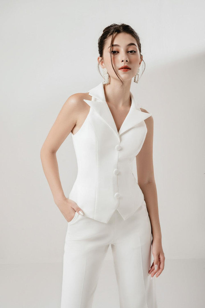 Lady Hourglass Notch Lapel Punto Vest - MEAN BLVD