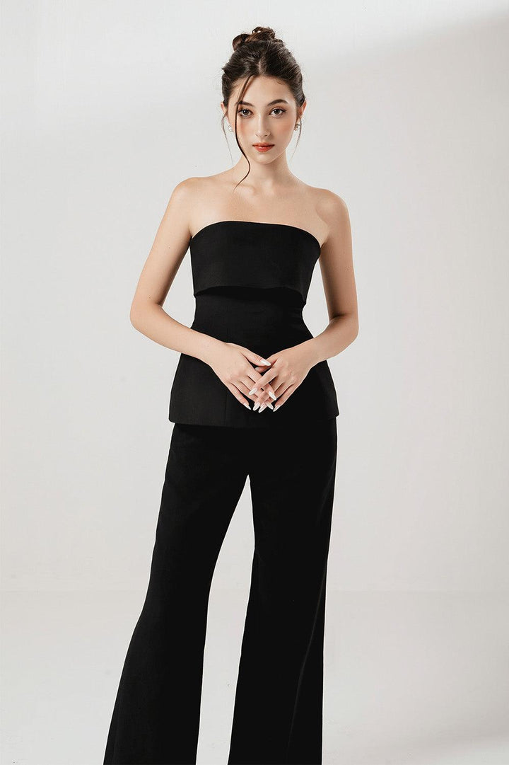 Lady Straight Wide Leg Punto Ankle Length Pants - MEAN BLVD