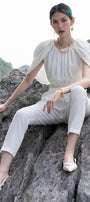Laise Cropped Trousers - MEAN BLVD