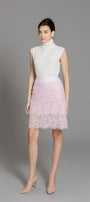 Lakelyn A-line High Waist Lace Mini Skirt - MEAN BLVD
