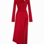 Laly Sheath Extended Flap Spandex Taffeta Ankle Length Dress - MEAN BLVD