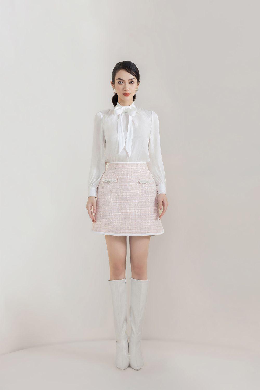 Lamarr Straight Bow Tie Organza Top - MEAN BLVD