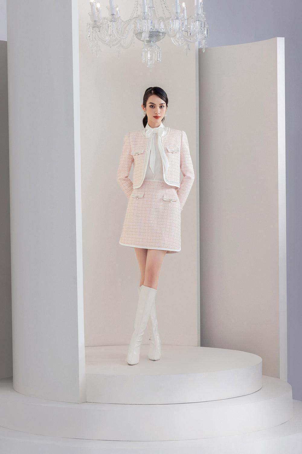 Lamarr Straight Bow Tie Organza Top - MEAN BLVD