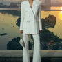 Lammy Straight Double Breasted Silk Wool Blazer - MEAN BLVD
