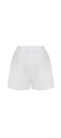 Lana Straight Button Taffeta Short Length Shorts - MEAN BLVD