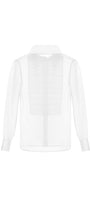Lana Straight Gathered Chiffon Shirt - MEAN BLVD