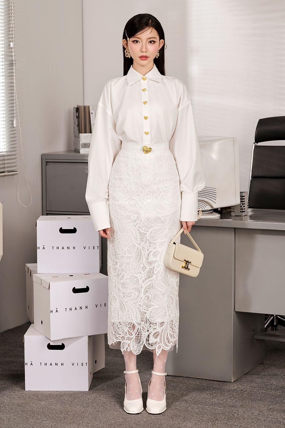 Lany Straight Long Sleeved Polyester Midi Set - MEAN BLVD