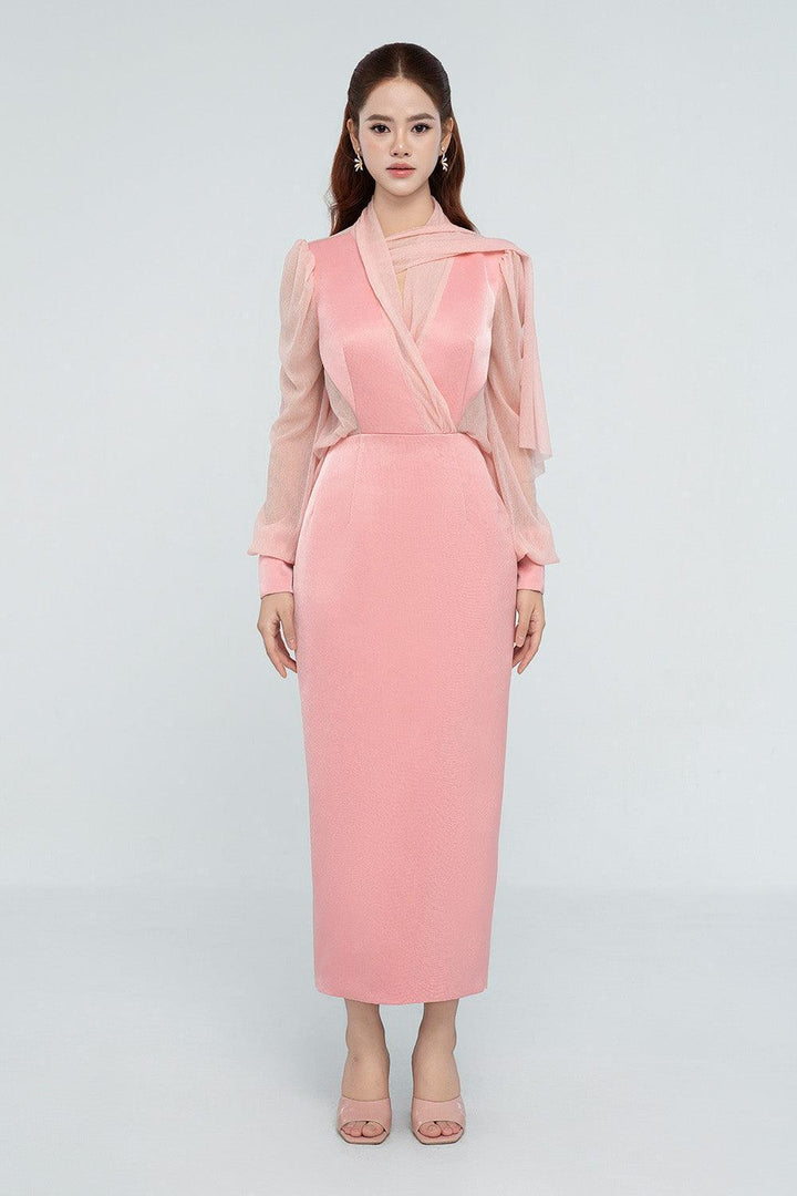 Laura Sheath Extended Flap Chanel Midi Dress - MEAN BLVD