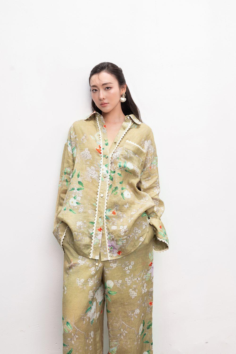 Laura Straight Wide Leg Linen Trousers - MEAN BLVD