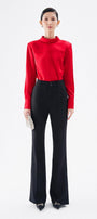 Lauriel Straight Cuff Sleeved Satin Shirt - MEAN BLVD