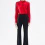 Lauriel Straight Cuff Sleeved Satin Shirt - MEAN BLVD