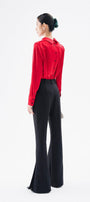 Lauriel Straight Cuff Sleeved Satin Shirt - MEAN BLVD