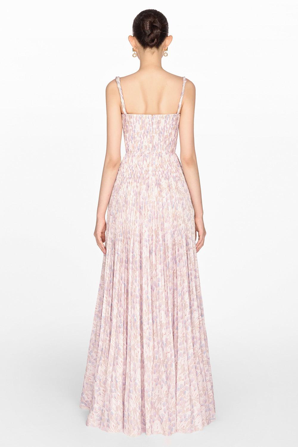 Lavender Pleated Maxi Dress - MEAN BLVD