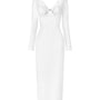 Lavish Sheath Long Sleeved Cotton Midi Dress - MEAN BLVD