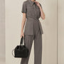Legacy Straight High Waist Polycotton Ankle Length Pants - MEAN BLVD