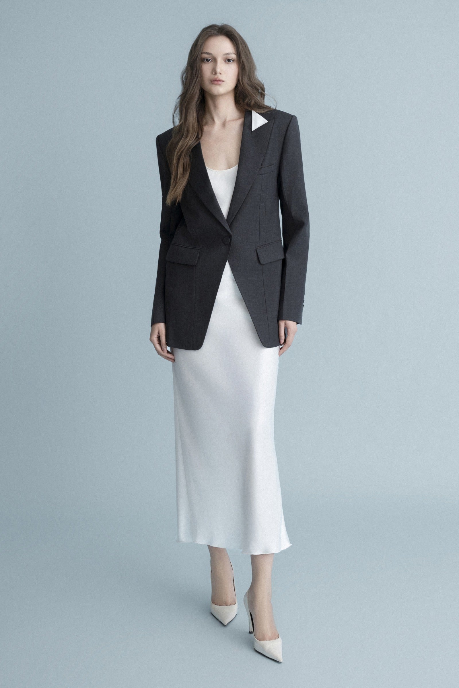 Crescent Peplum Blazer