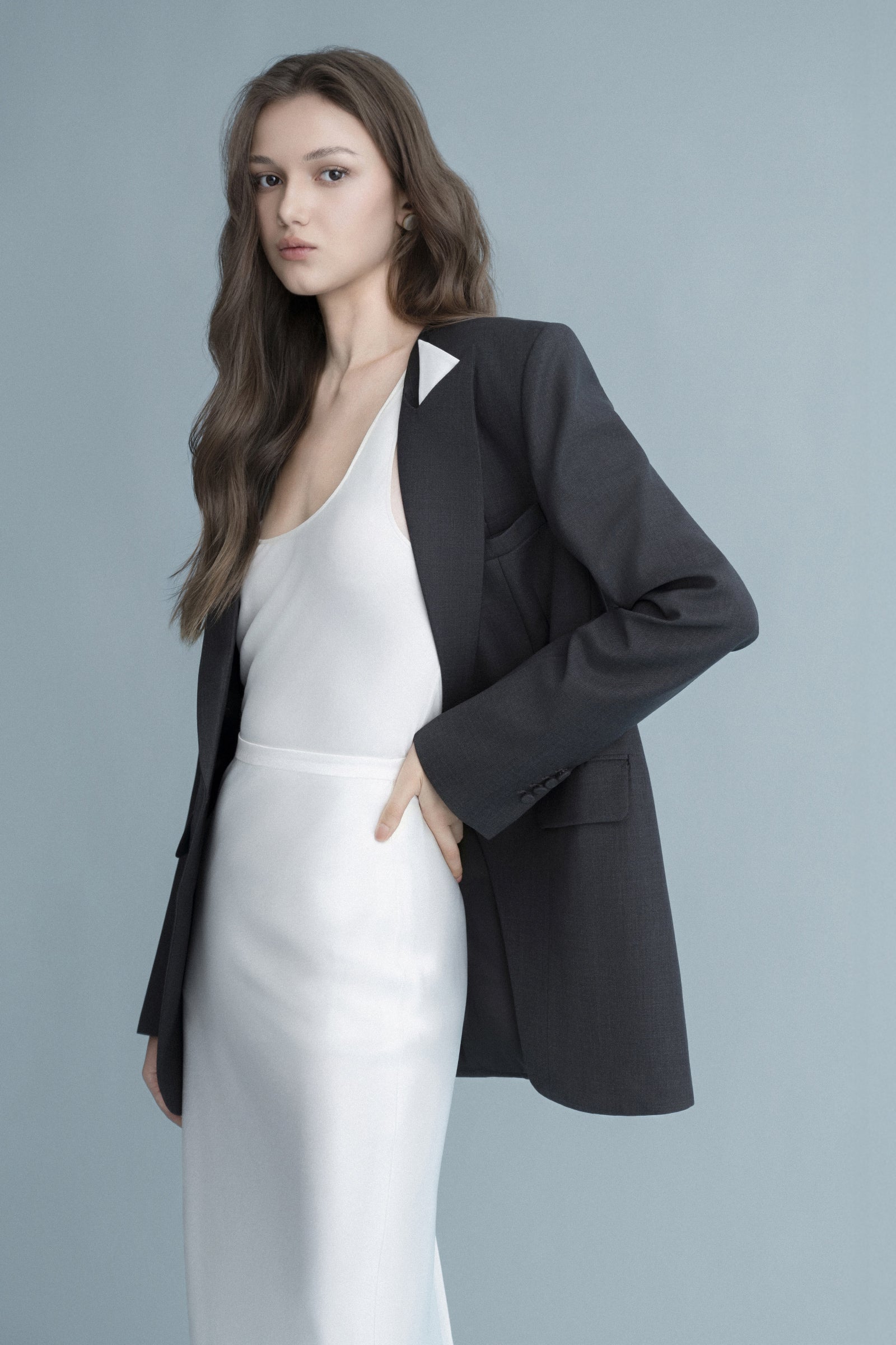 Crescent Peplum Blazer
