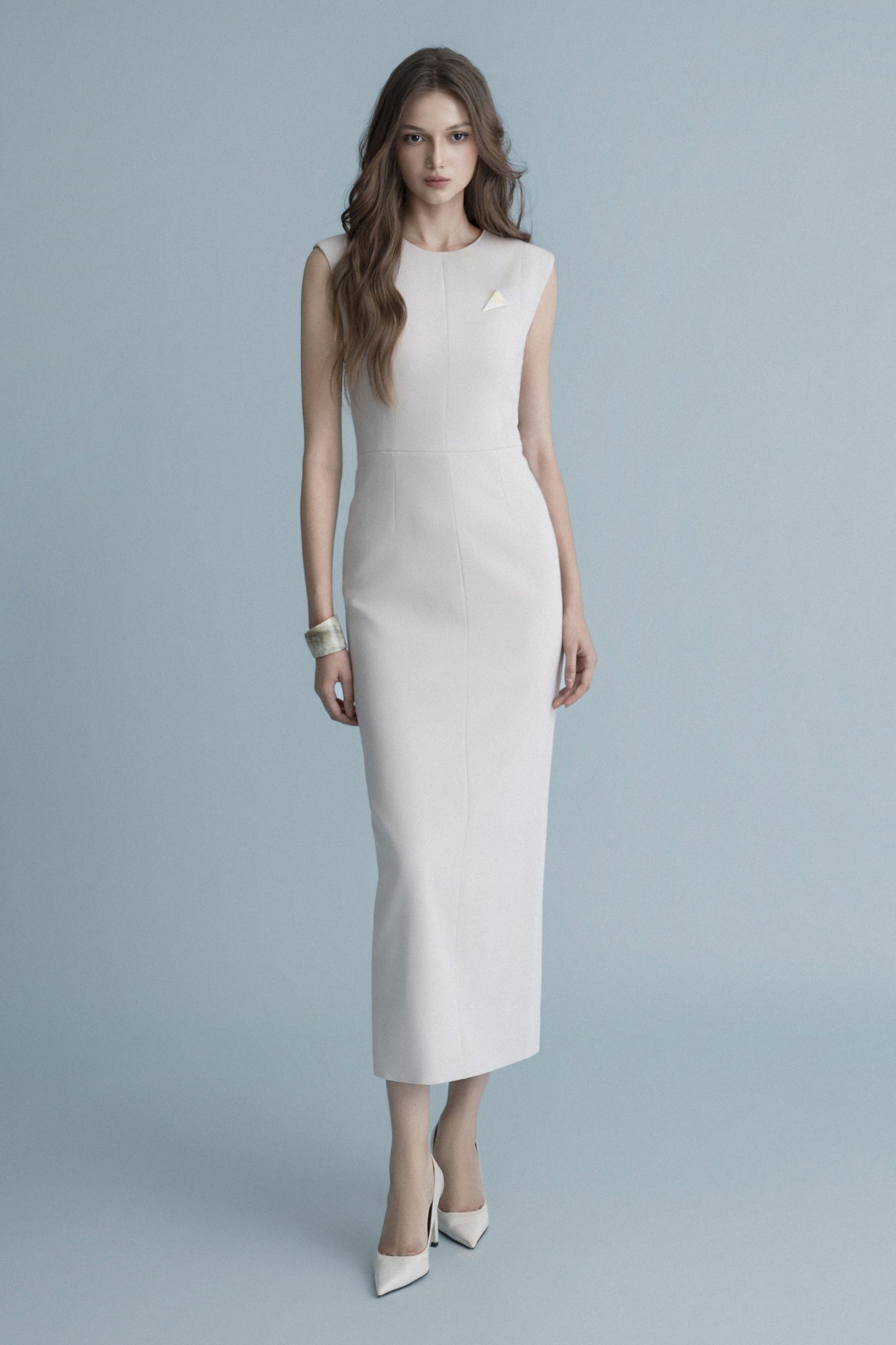 Munchen Round Neck Midi Dress