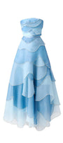 Leonard Layered Straight Across Neck Organza Ankle Length Dress - MEAN BLVD
