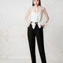 Leonia Blouson See-Through Mesh Set - MEAN BLVD