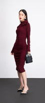 Leonora Bodycon Long Sleeved Rayon Midi Dress - MEAN BLVD