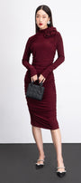 Leonora Bodycon Long Sleeved Rayon Midi Dress - MEAN BLVD