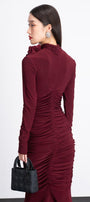 Leonora Bodycon Long Sleeved Rayon Midi Dress - MEAN BLVD